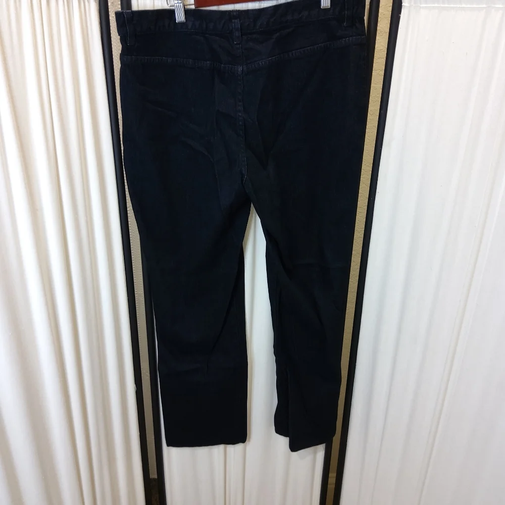 Lauren‎ Ralph Lauren Jeans, Double Zipper Front Pockets, Dark Blue, Size 14